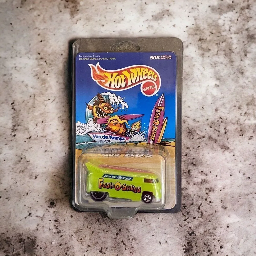VW Bus Hot Wheels 1999 Fish-O-Saurs Van de Kamp's MAIL-IN PROMO #18585 NIP